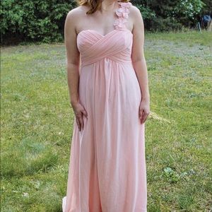 Pink bridesmaid dress